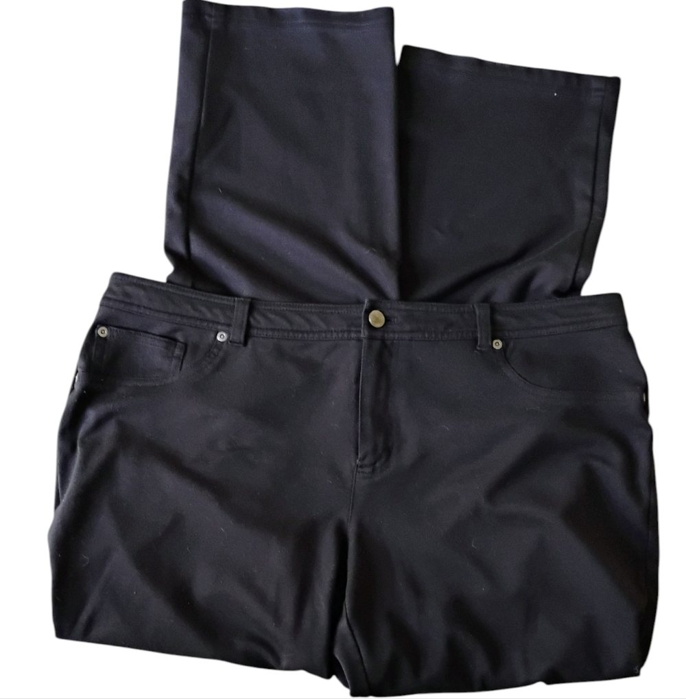 Jones New York Classic Black Women's Pants Sz 16W. - Picture 4 of 10